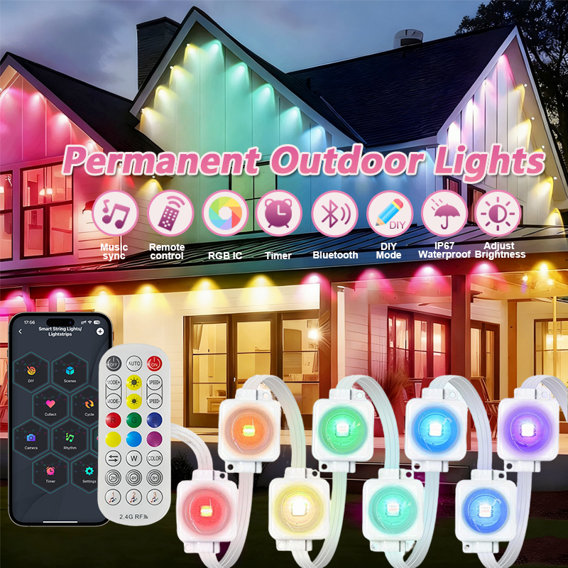 Smart Garden Outdoor - Permanent Outdoor Lights Smart Eave Lights