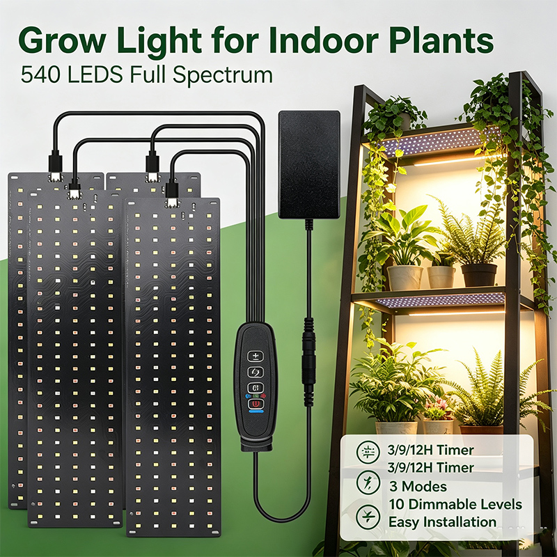 Led Plant Light Strip - 12V-Under Cabinet LED Plant Grow Light,