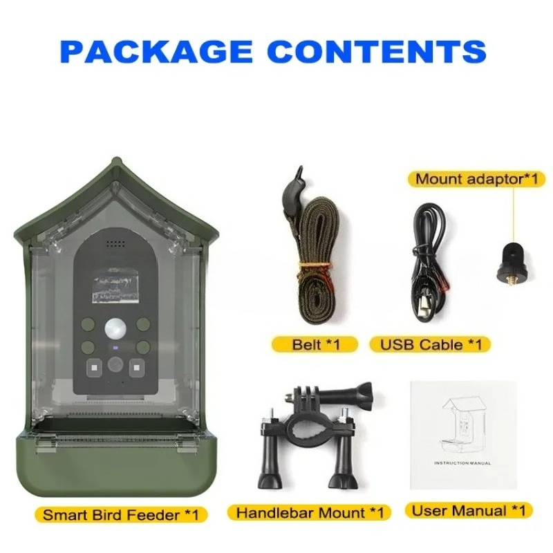 Smart Garden Outdoor - Waterproof Outdoor Garden Wildlife Camera Built-in