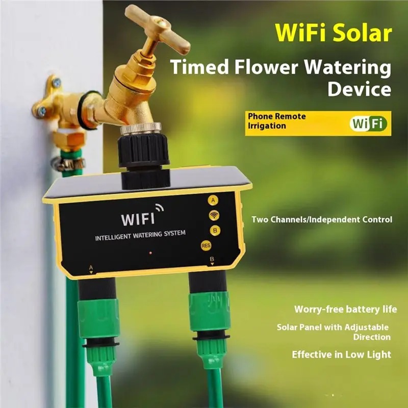1/2 Outlets WIFI Solar Irrigat - Smart Garden Water Timer review and price