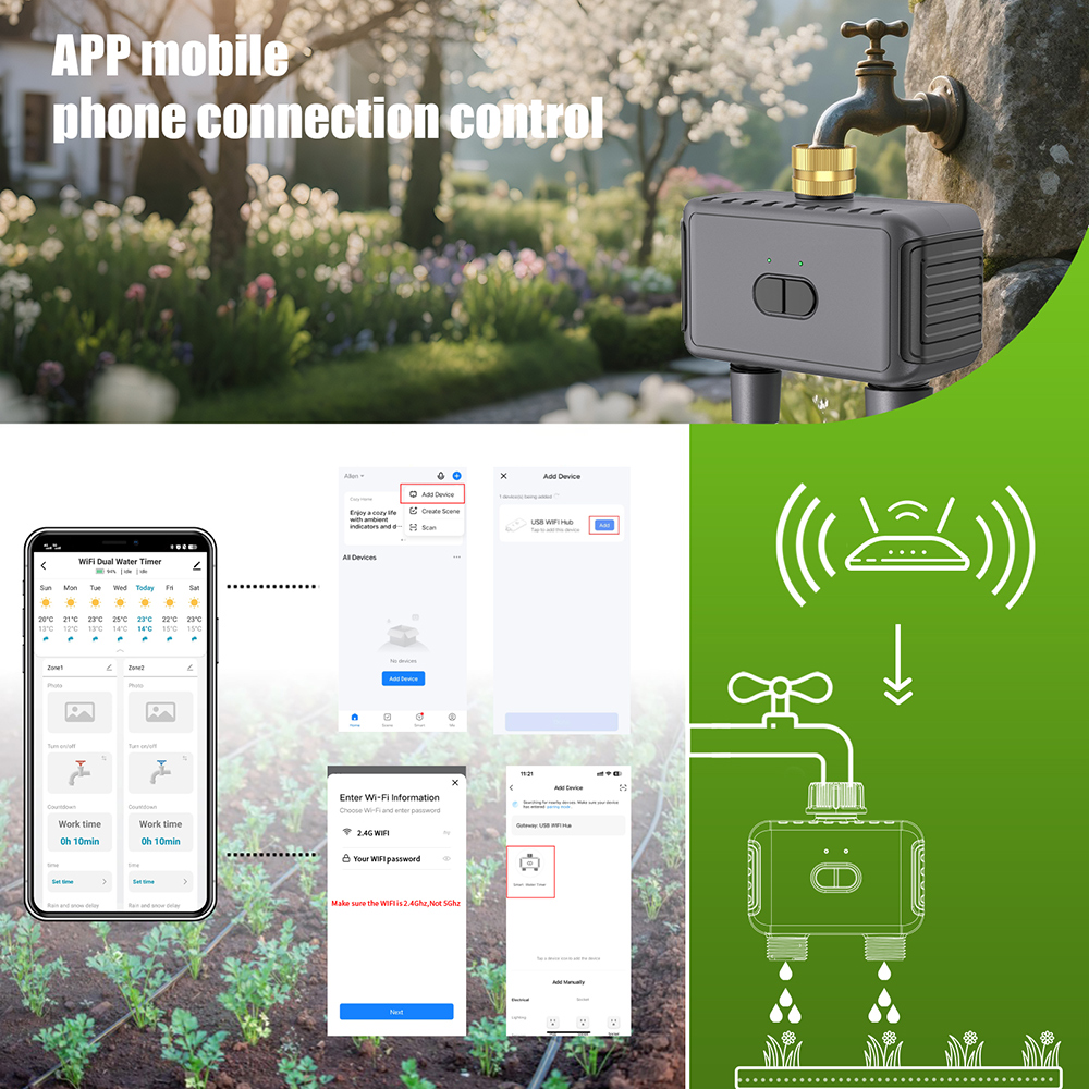 Tuya WiFi Water Timer Smart 2  - Smart Garden Monitoring System review and price