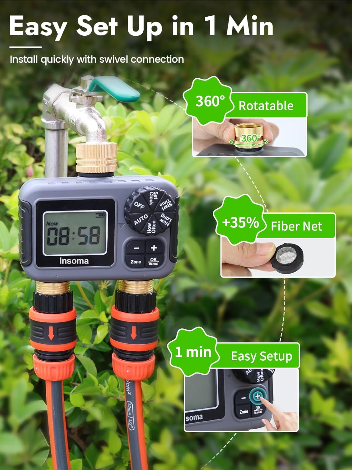 Insoma Smart Irrigation Wateri - Smart Garden Monitoring System review and price
