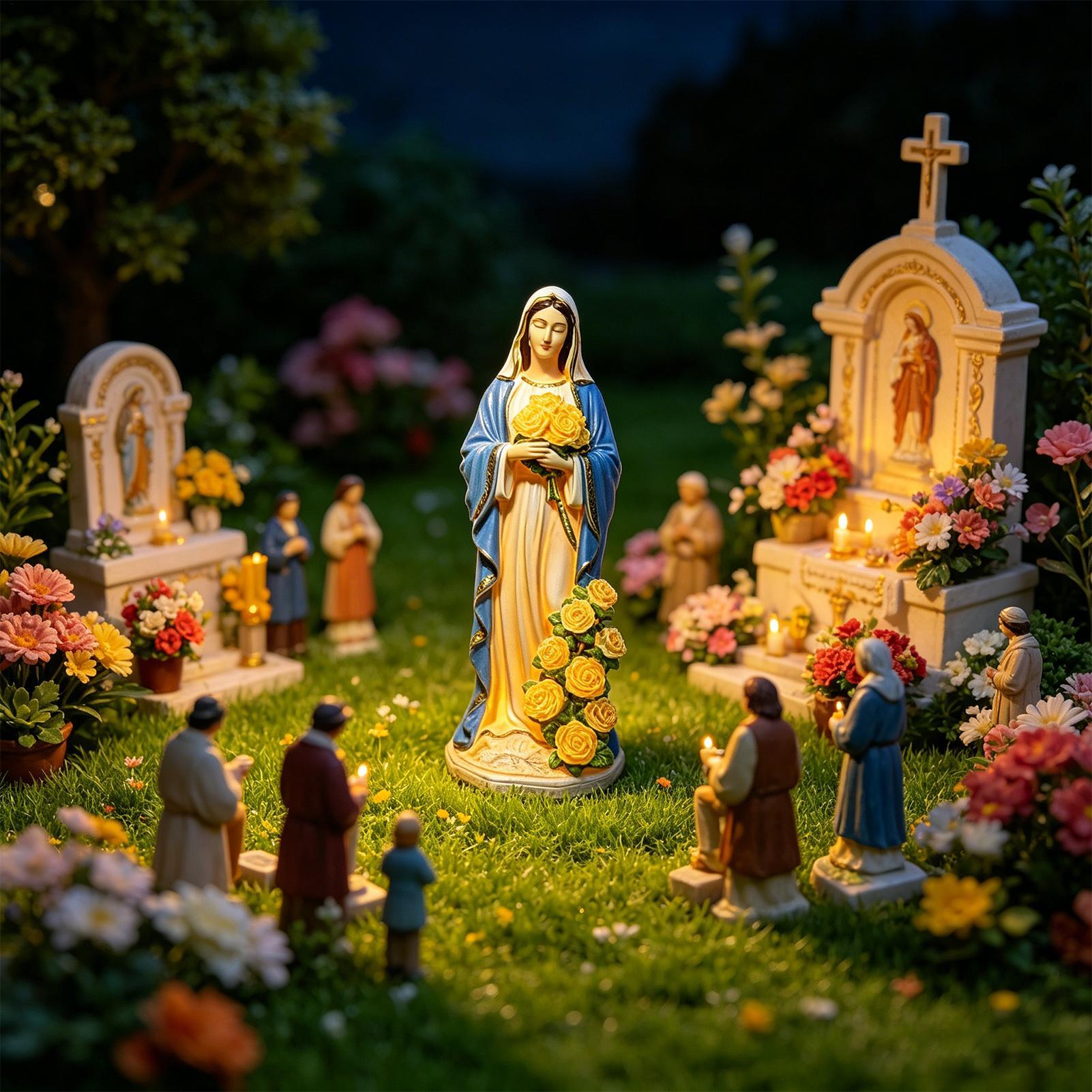 Virgin Mary Solar Statue Garde - Smart Garden Solar review and price