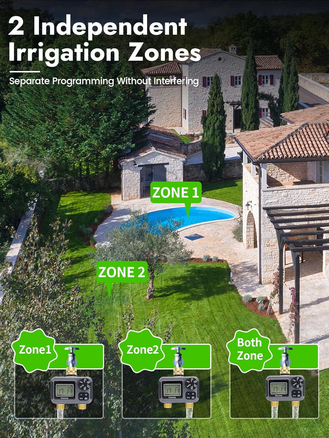 Dual Outlets Smart Irrigation  - Smart Garden Monitoring System review and price