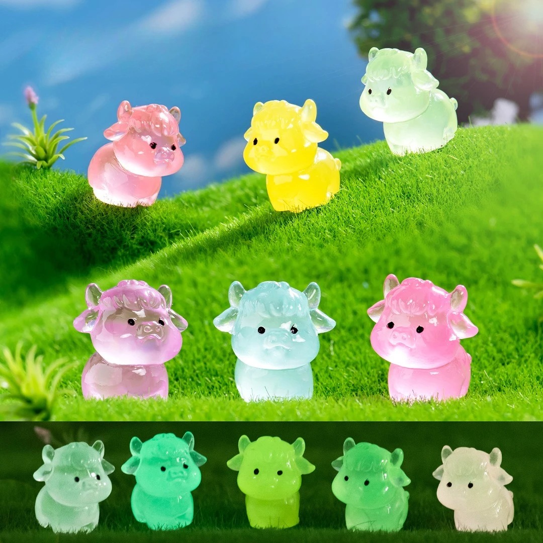 6pcs Luminous Mini Yak Tiny Re - Smart Garden Diy review and price