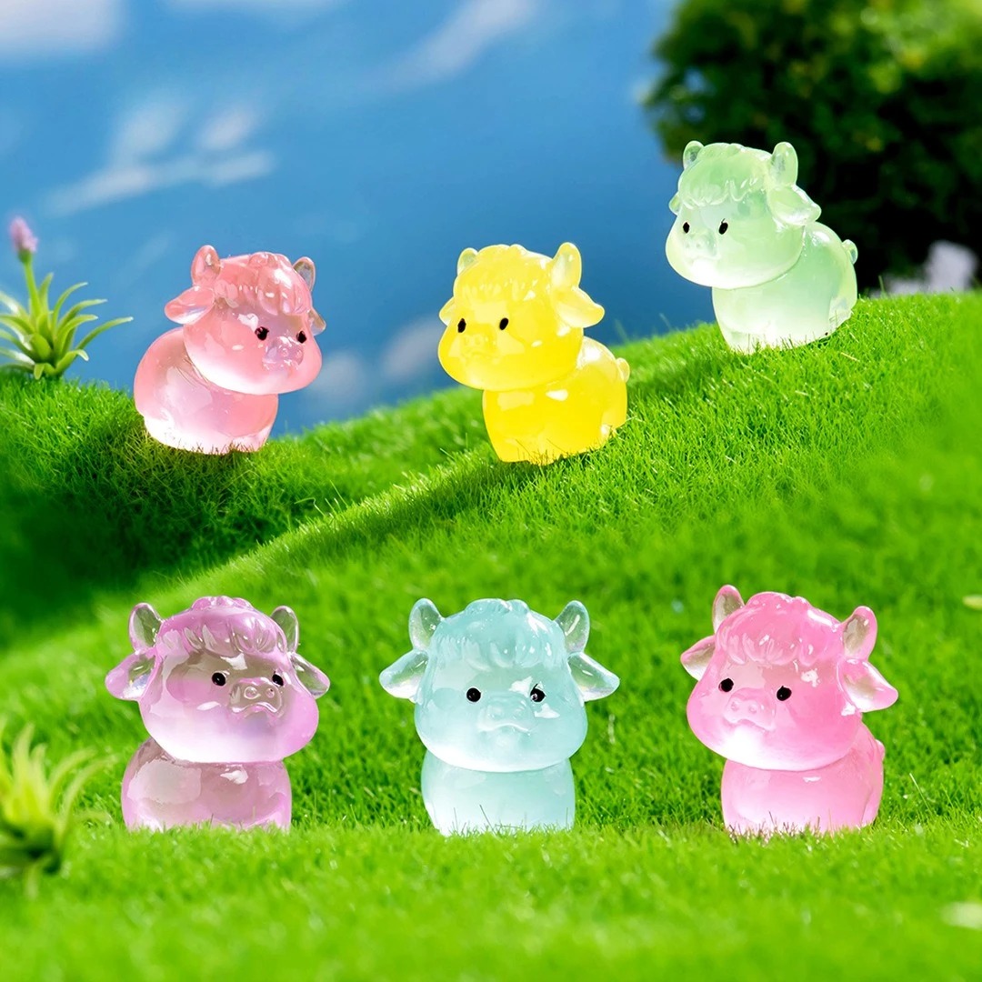 6pcs Luminous Mini Yak Tiny Re - Smart Garden Diy review and price