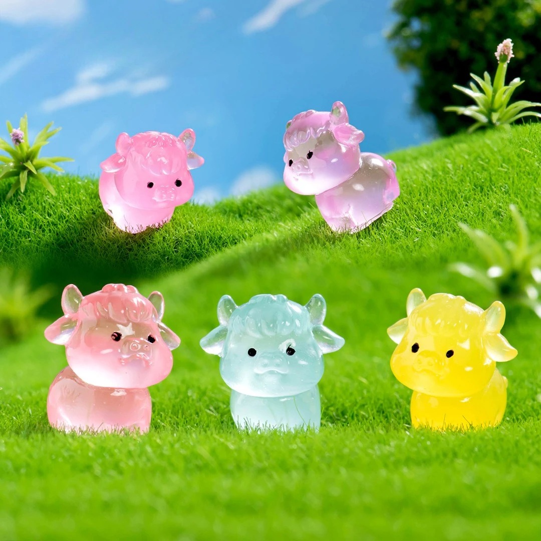 6pcs Luminous Mini Yak Tiny Re - Smart Garden Diy review and price