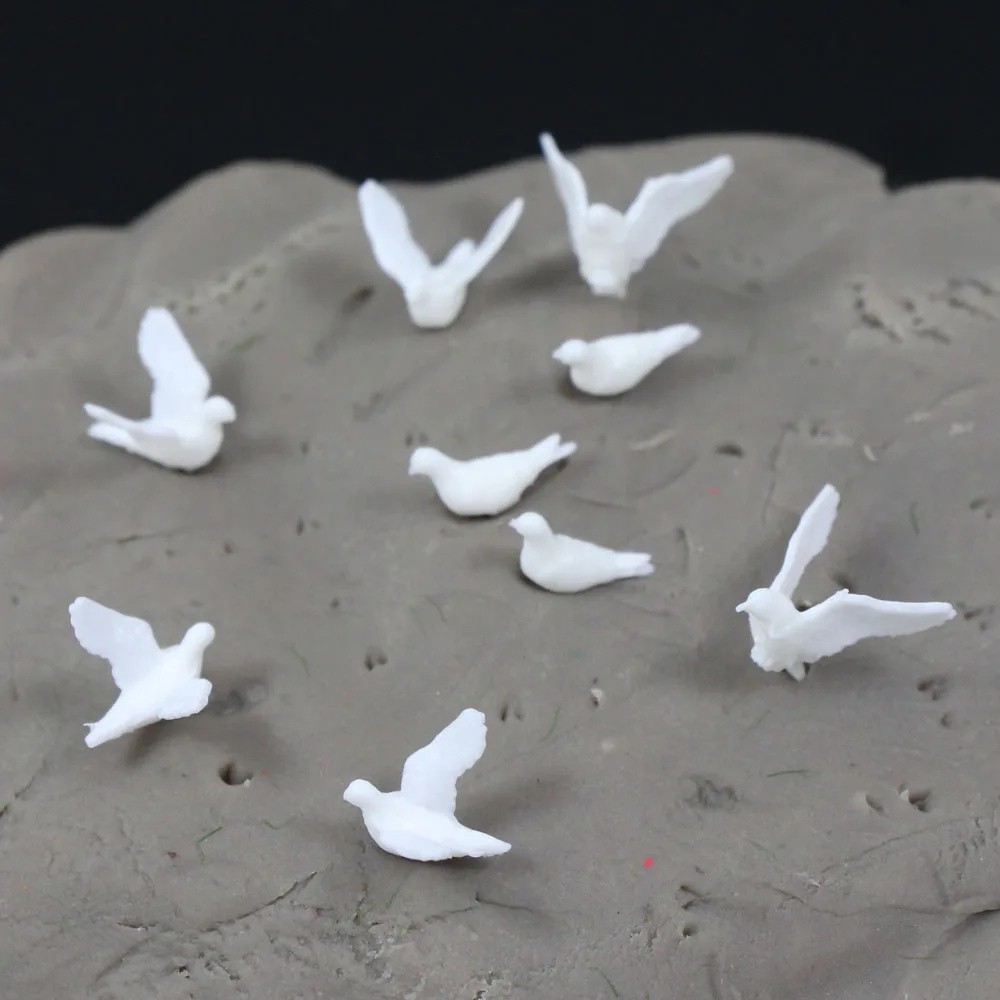 5PCS Miniature White Dove Mode - Smart Garden Diy review and price
