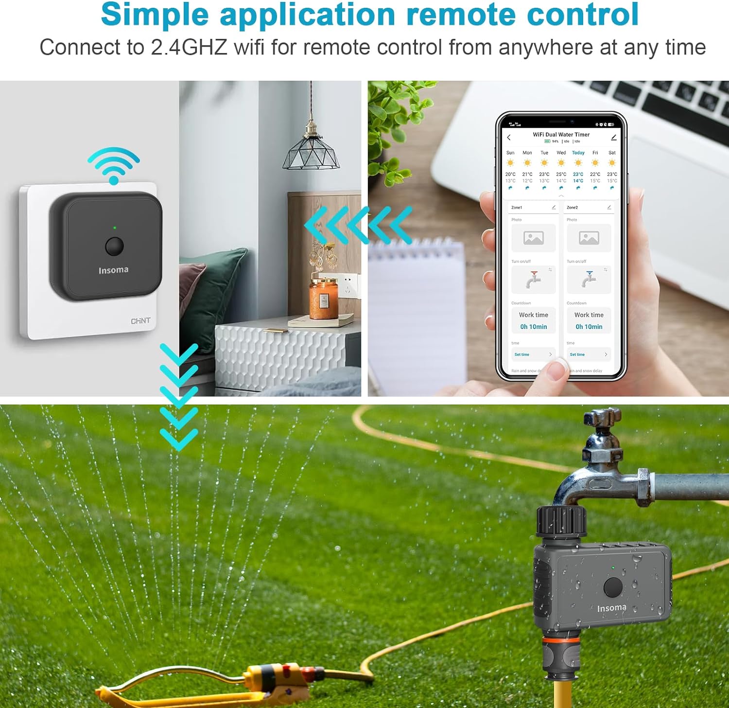 Insoma Wifi Automatic Sprinkle - Smart Garden Monitoring System review and price