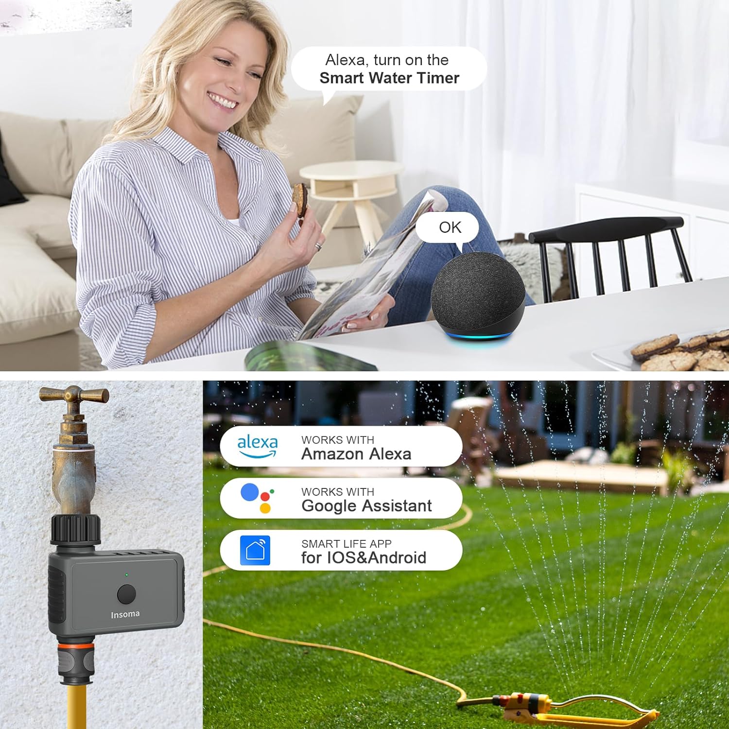 Insoma Wifi Automatic Sprinkle - Smart Garden Monitoring System review and price