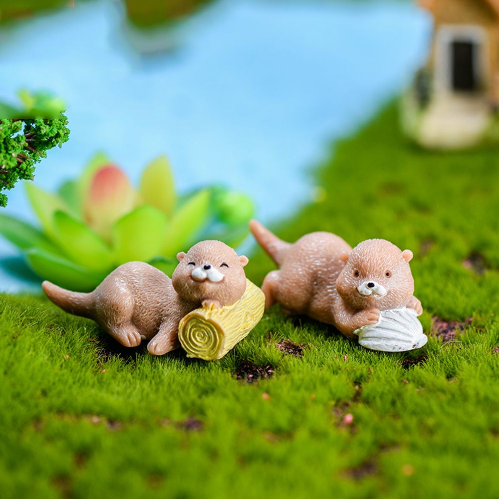Otters Figurine Mini Home Deco - Smart Garden Diy review and price