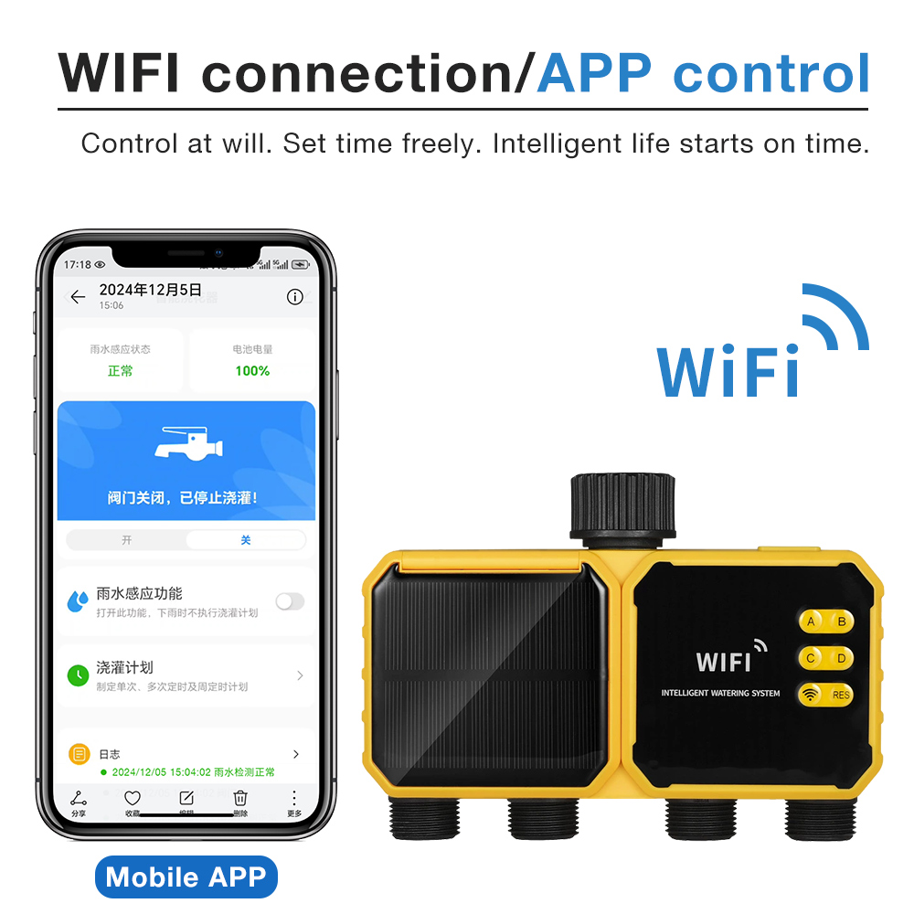 WiFi Solar Irrigation Timer 1/ - Smart Garden Monitoring System review and price