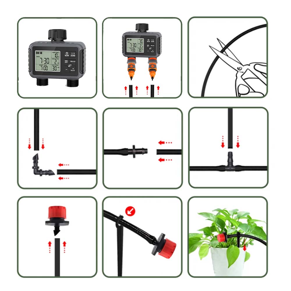 Dual Zone Independent Display  - Smart Garden Water Timer review and price