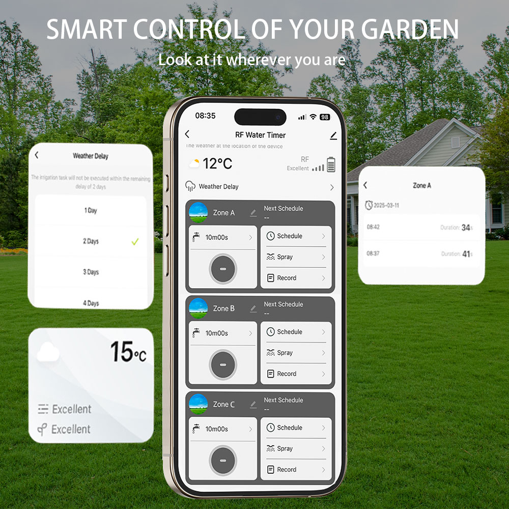 Tuya Wifi+RF433 3-outlet Water - Smart Garden Water Timer review and price