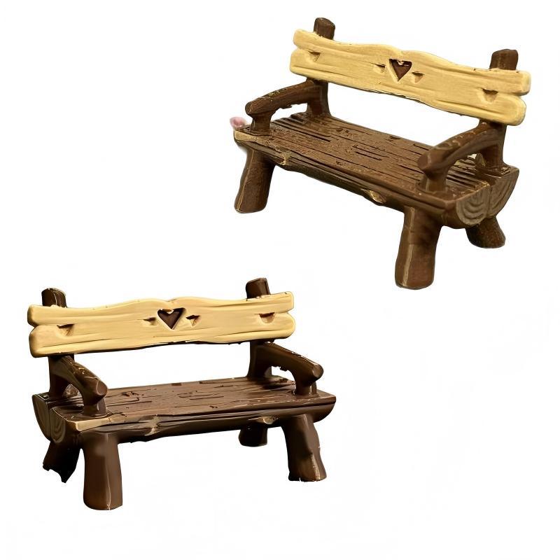 2Pcs 1/12 Miniature Bench Doll - Smart Garden Diy review and price