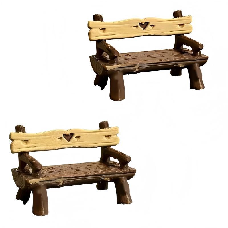 2Pcs 1/12 Miniature Bench Doll - Smart Garden Diy review and price